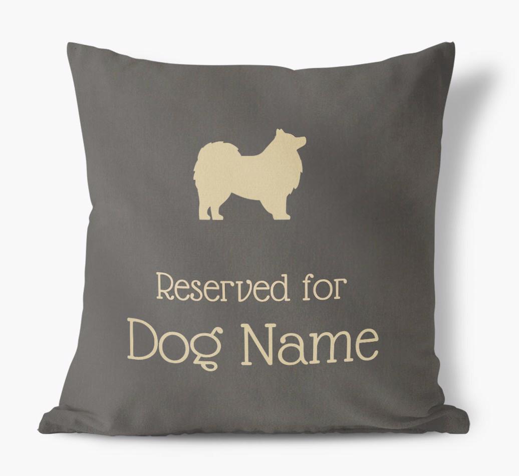Reserved For {dogsName}: Personalized Soft Touch Pillow