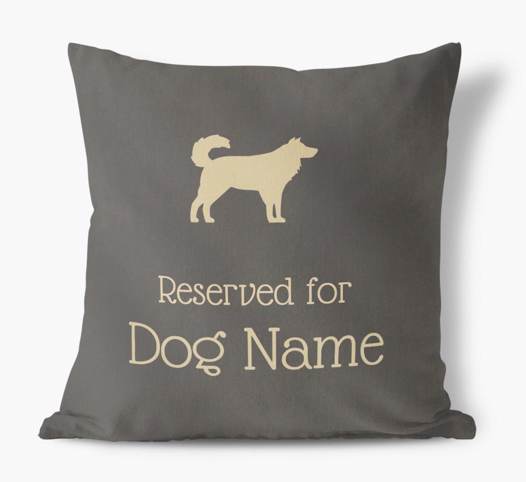 Reserved For {dogsName}: Personalized Soft Touch Pillow