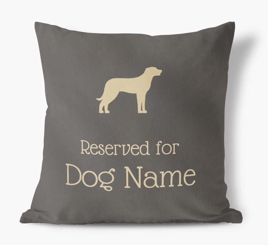 Reserved For {dogsName}: Personalized Soft Touch Pillow