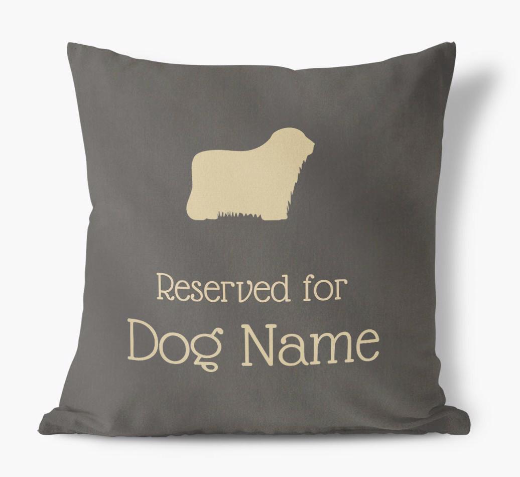 Reserved For {dogsName}: Personalized Soft Touch Pillow