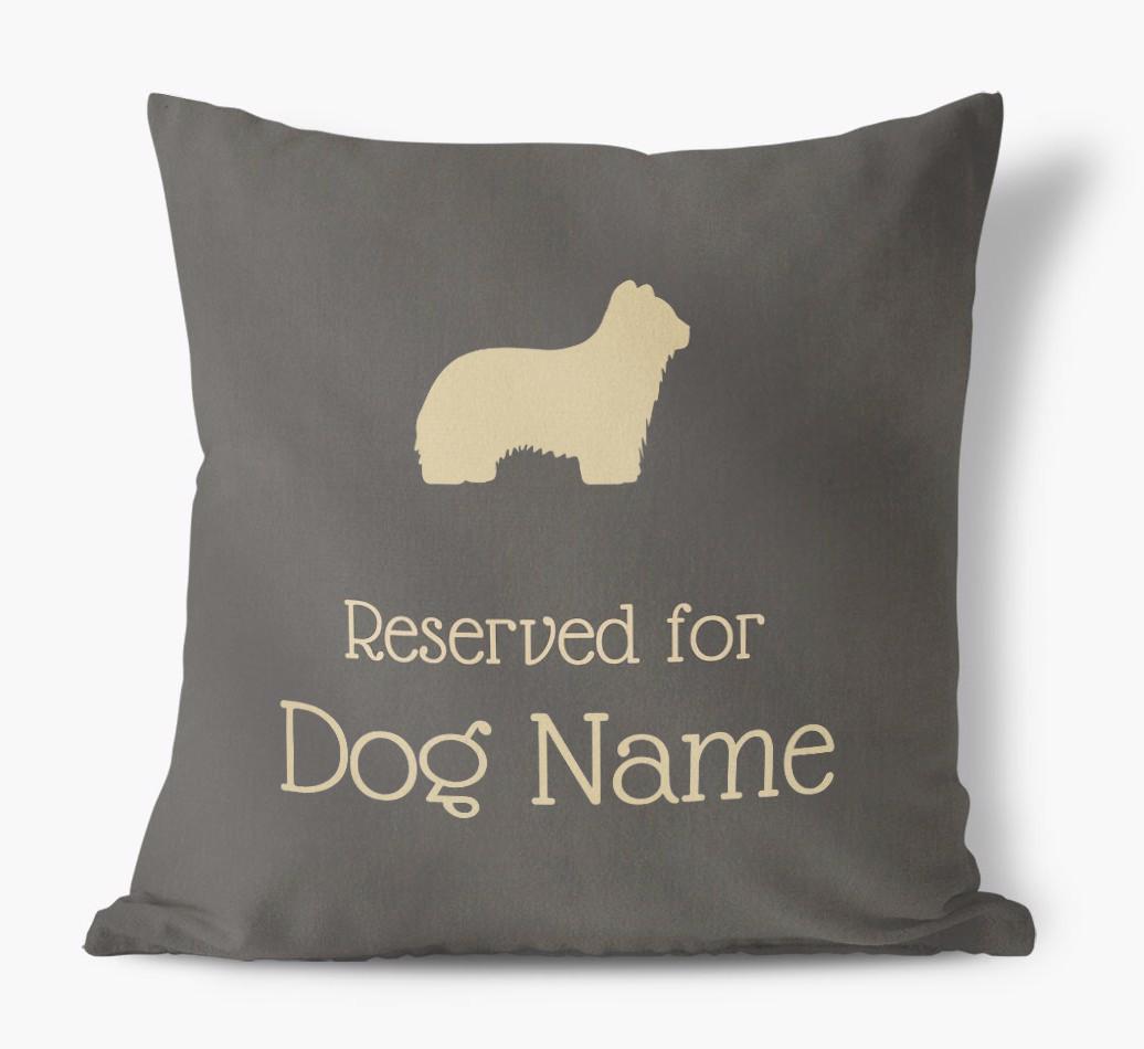 Reserved For {dogsName}: Personalized Soft Touch Pillow