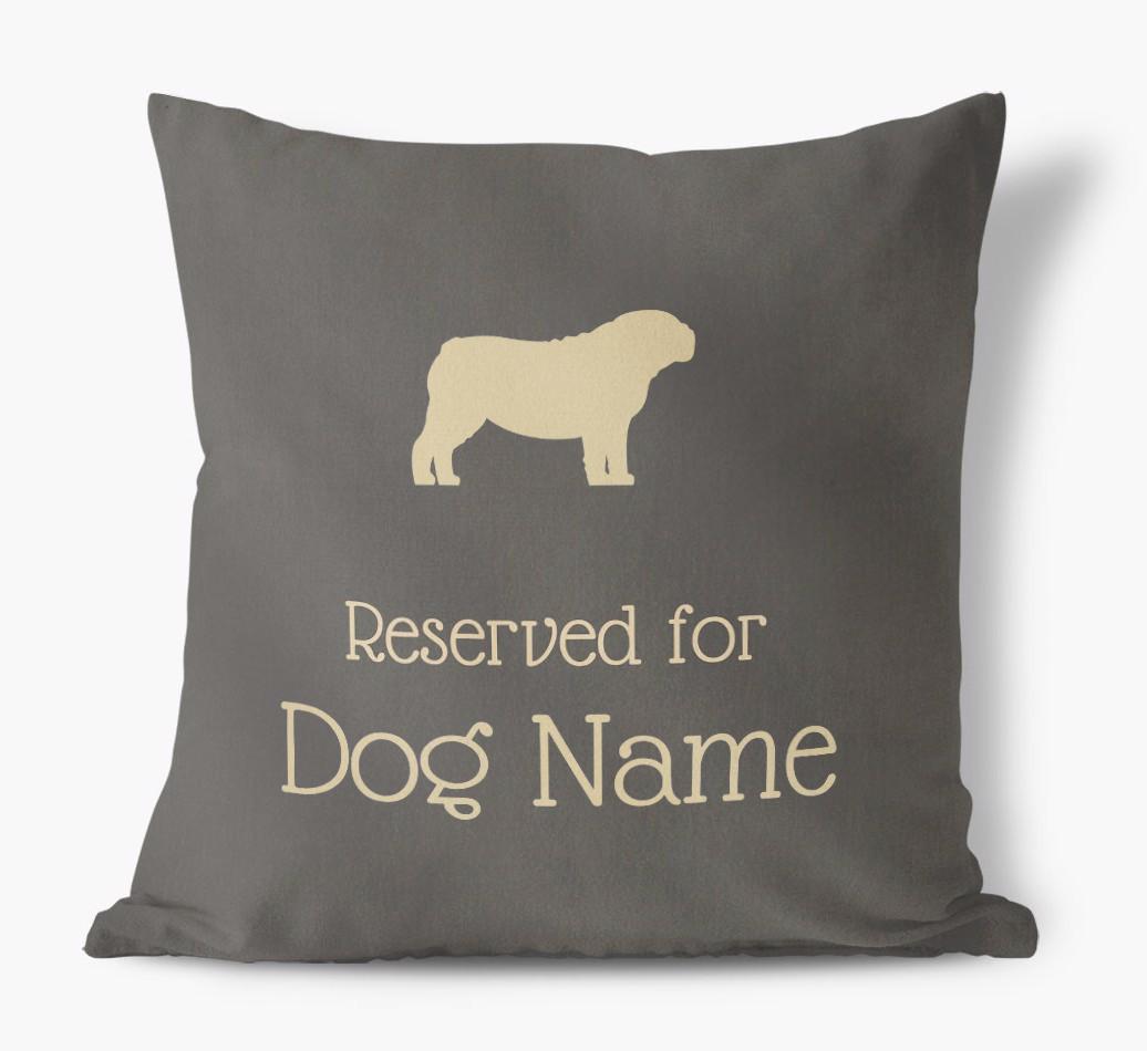 Reserved For {dogsName}: Personalized Soft Touch Pillow