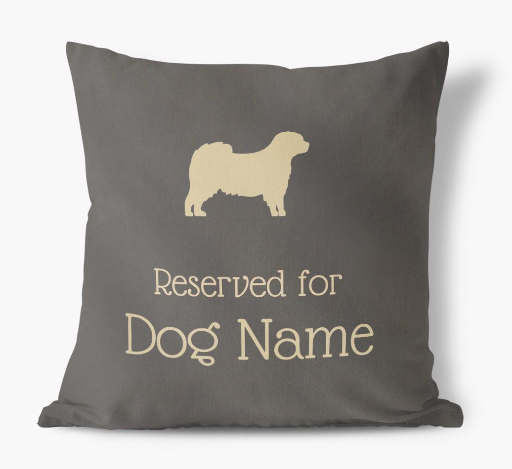 Reserved For {dogsName}: Personalized Soft Touch Pillow
