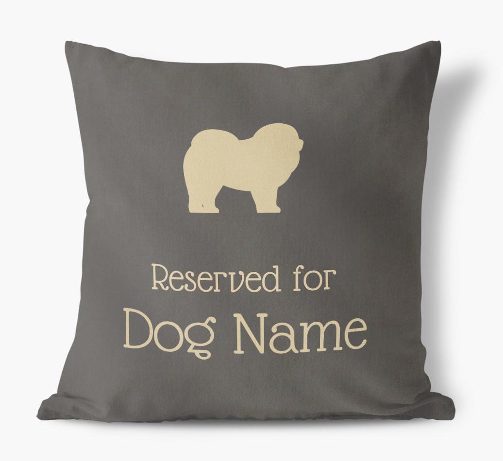 Reserved For {dogsName}: Personalized Soft Touch Pillow
