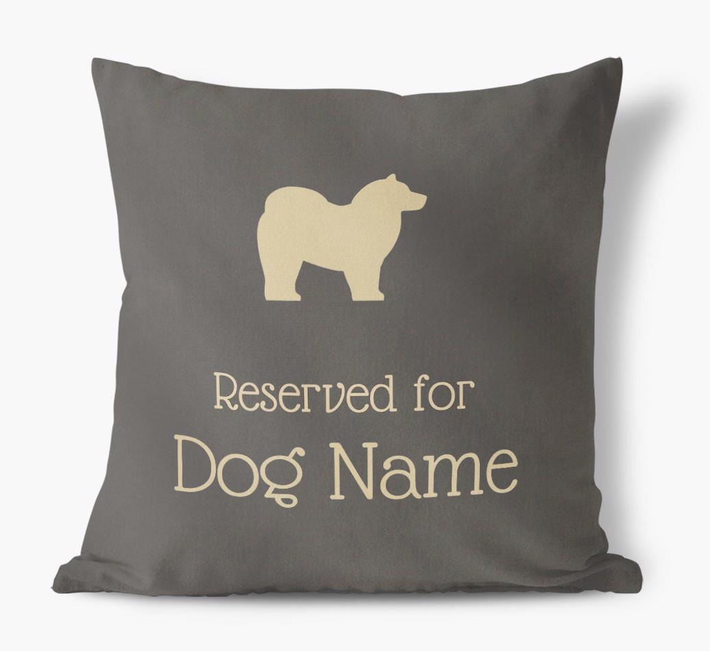 Reserved For {dogsName}: Personalized Soft Touch Pillow