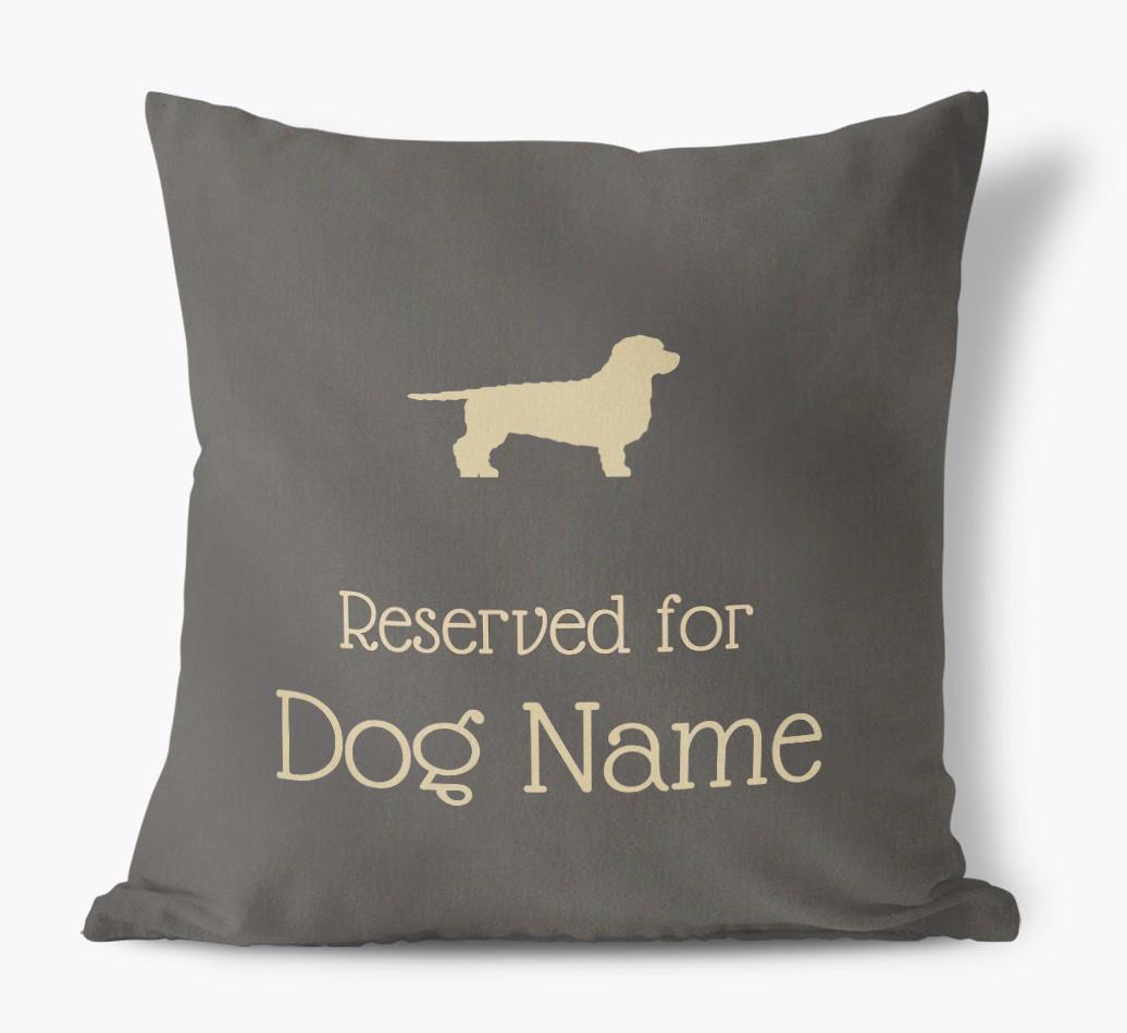 Reserved For {dogsName}: Personalized Soft Touch Pillow