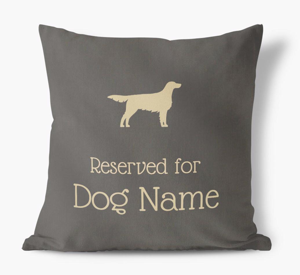 Reserved For {dogsName}: Personalized Soft Touch Pillow