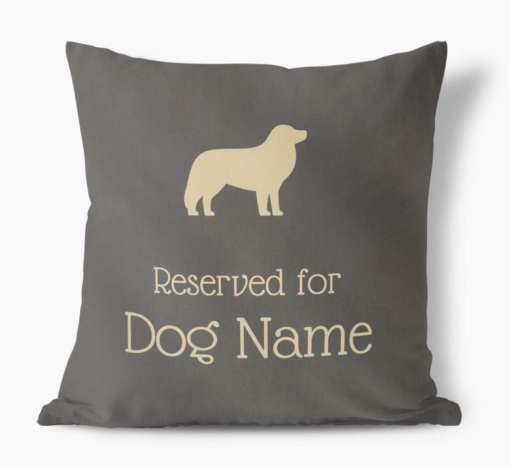 Reserved For {dogsName}: Personalized Soft Touch Pillow