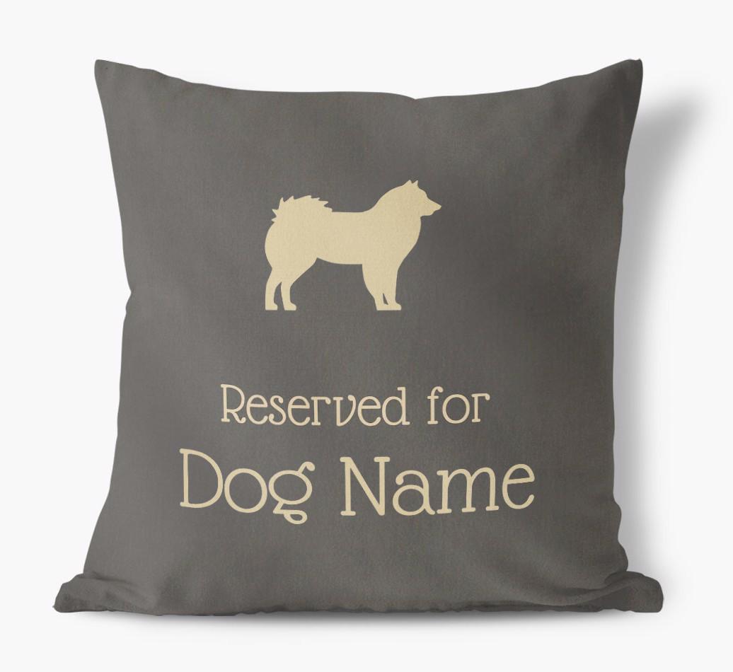 Reserved For {dogsName}: Personalized Soft Touch Pillow