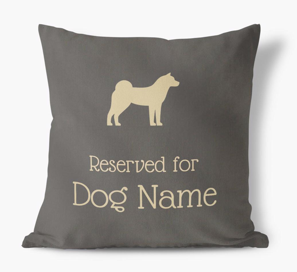 Reserved For {dogsName}: Personalized Soft Touch Pillow