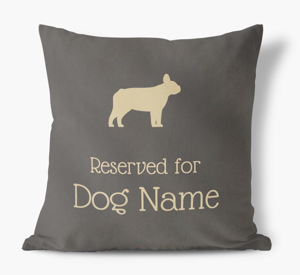 Reserved for {dogsName}: Personalised {breedFullName} Soft Touch Cushion