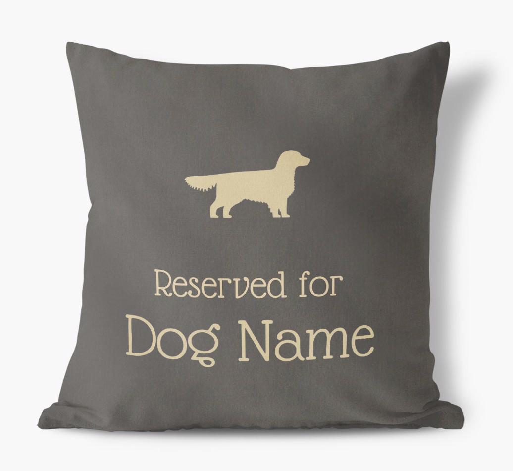 Reserved For {dogsName}: Personalized Soft Touch Pillow