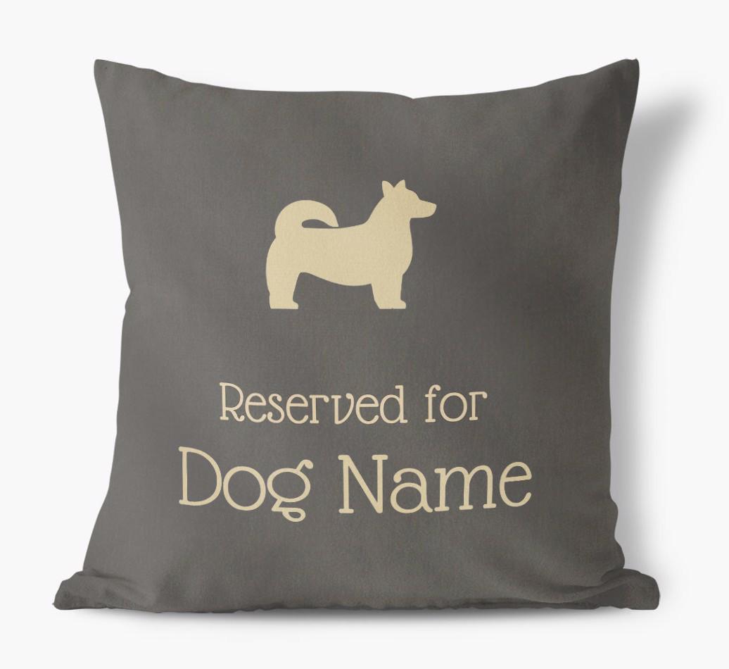 Reserved For {dogsName}: Personalized Soft Touch Pillow