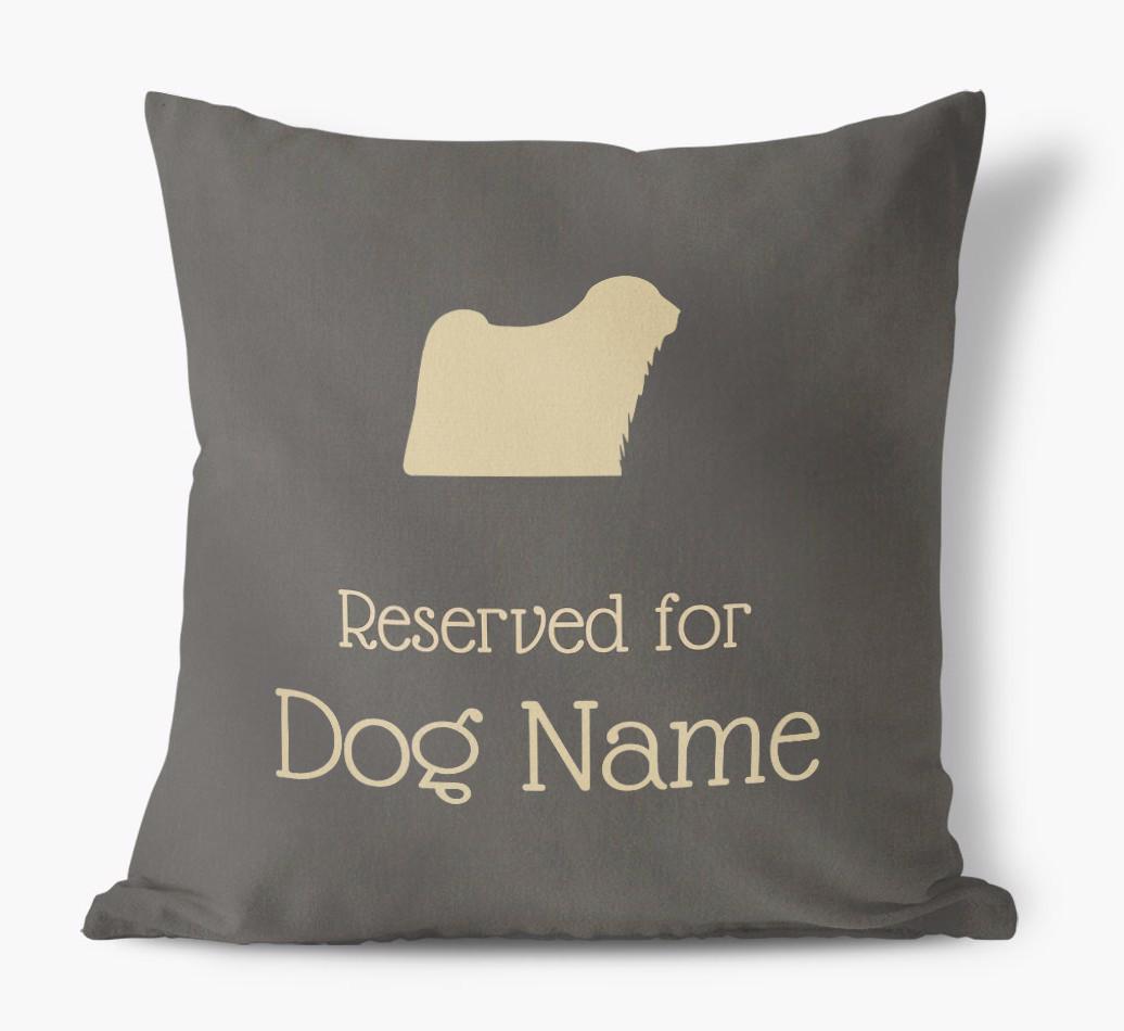 Reserved For {dogsName}: Personalized Soft Touch Pillow