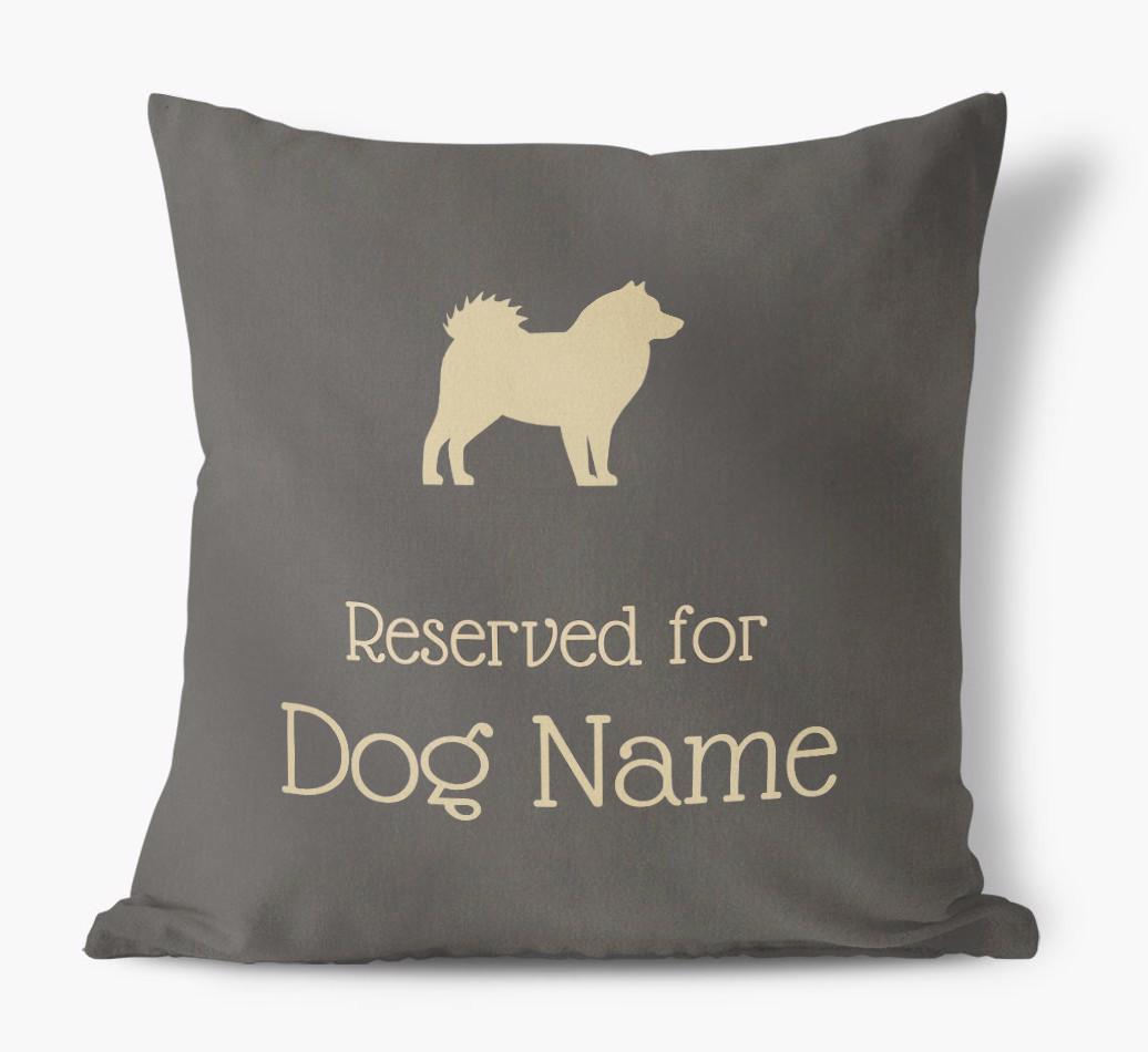 Reserved For {dogsName}: Personalized Soft Touch Pillow