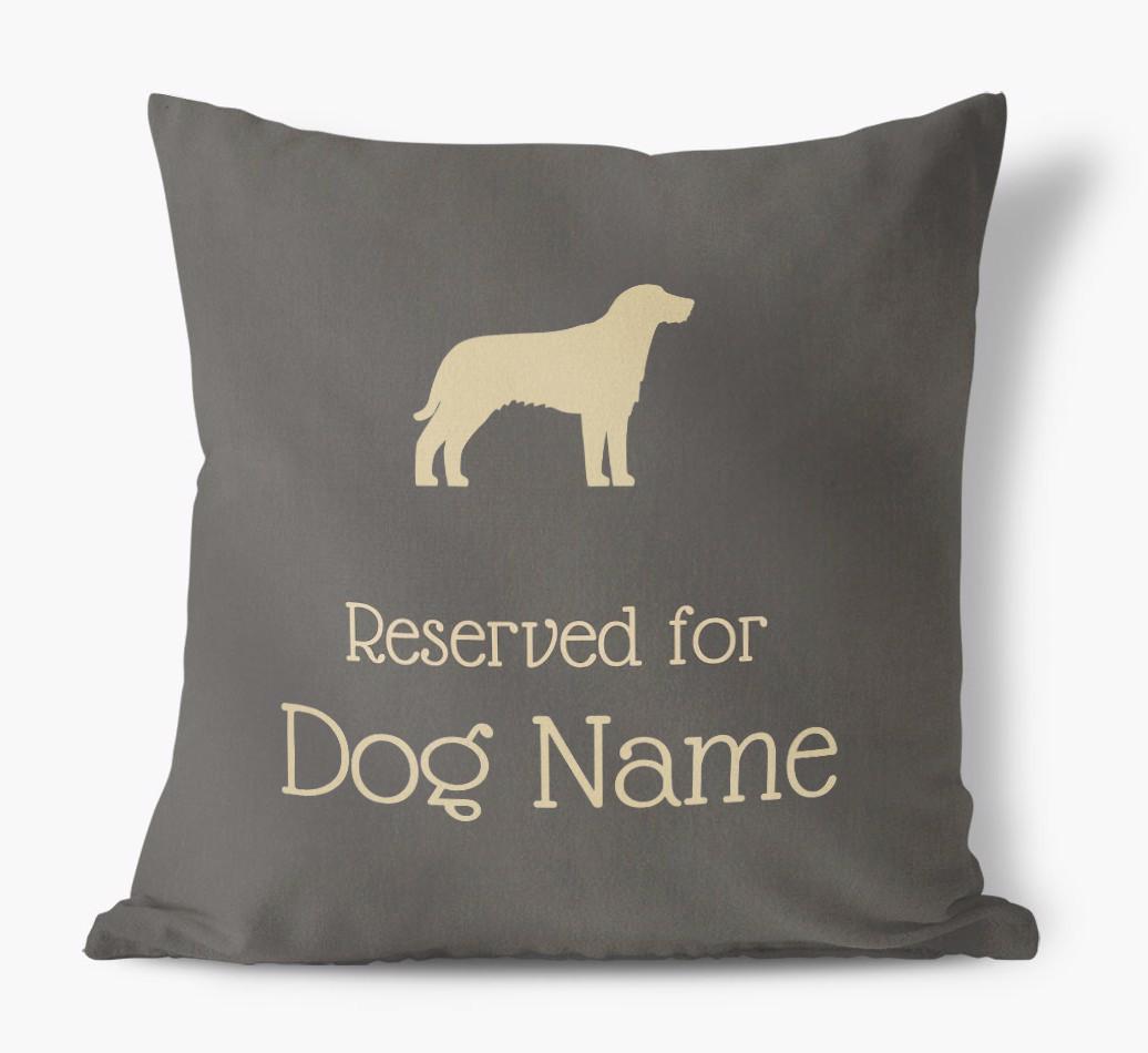 Reserved For {dogsName}: Personalized Soft Touch Pillow
