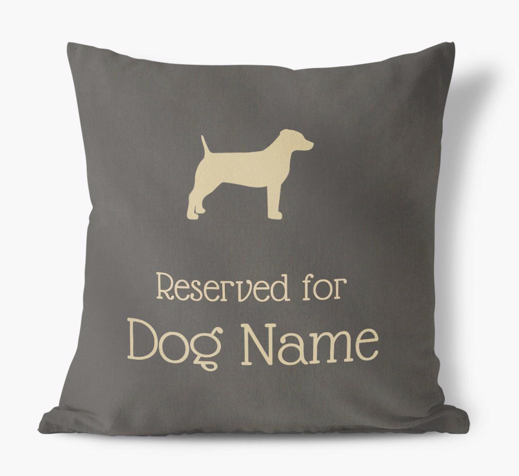 Reserved for {dogsName}: Personalised {breedFullName} Soft Touch Cushion