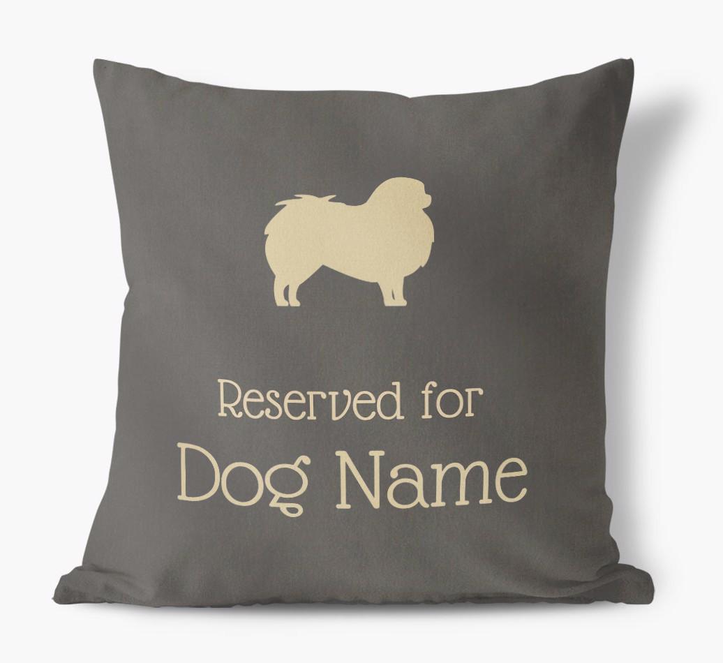 Reserved For {dogsName}: Personalized Soft Touch Pillow