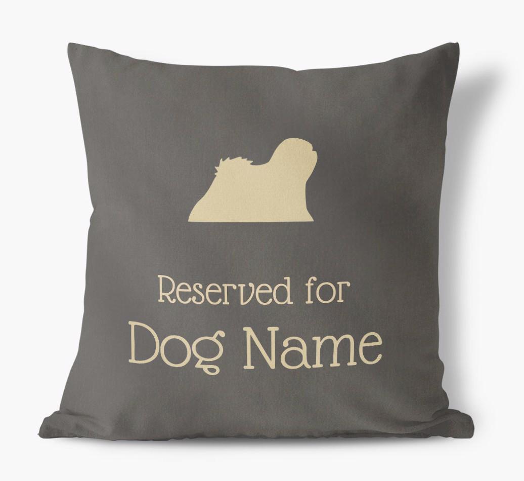 Reserved For {dogsName}: Personalized Soft Touch Pillow