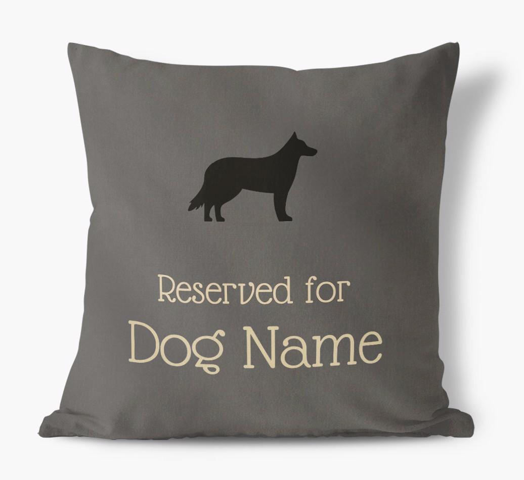 Reserved For {dogsName}: Personalized Soft Touch Pillow