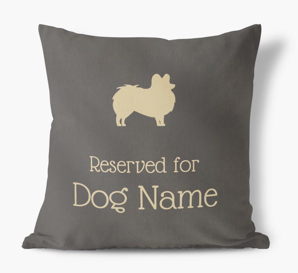 Reserved For {dogsName}: Personalized Soft Touch Pillow