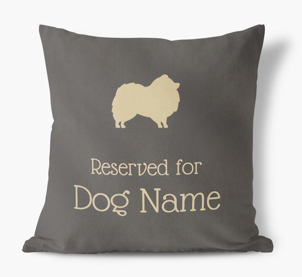 Reserved For {dogsName}: Personalized Soft Touch Pillow