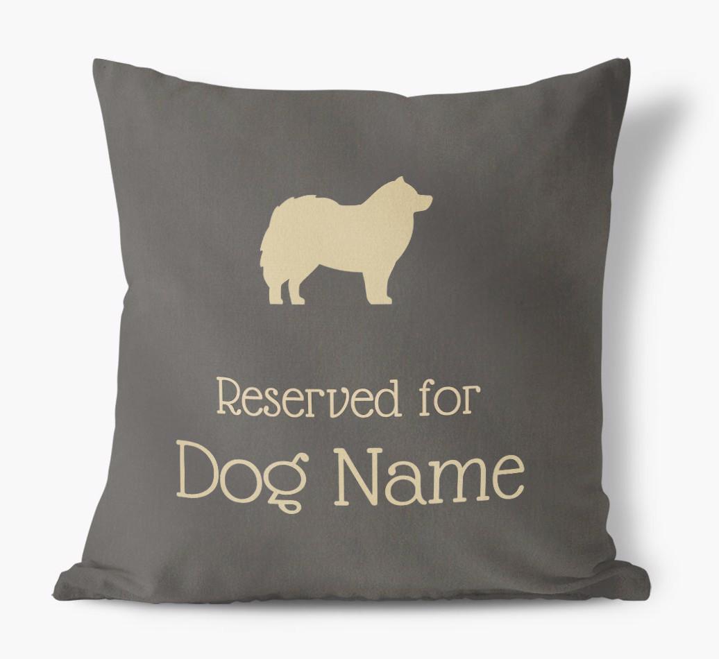 Reserved For {dogsName}: Personalized Soft Touch Pillow
