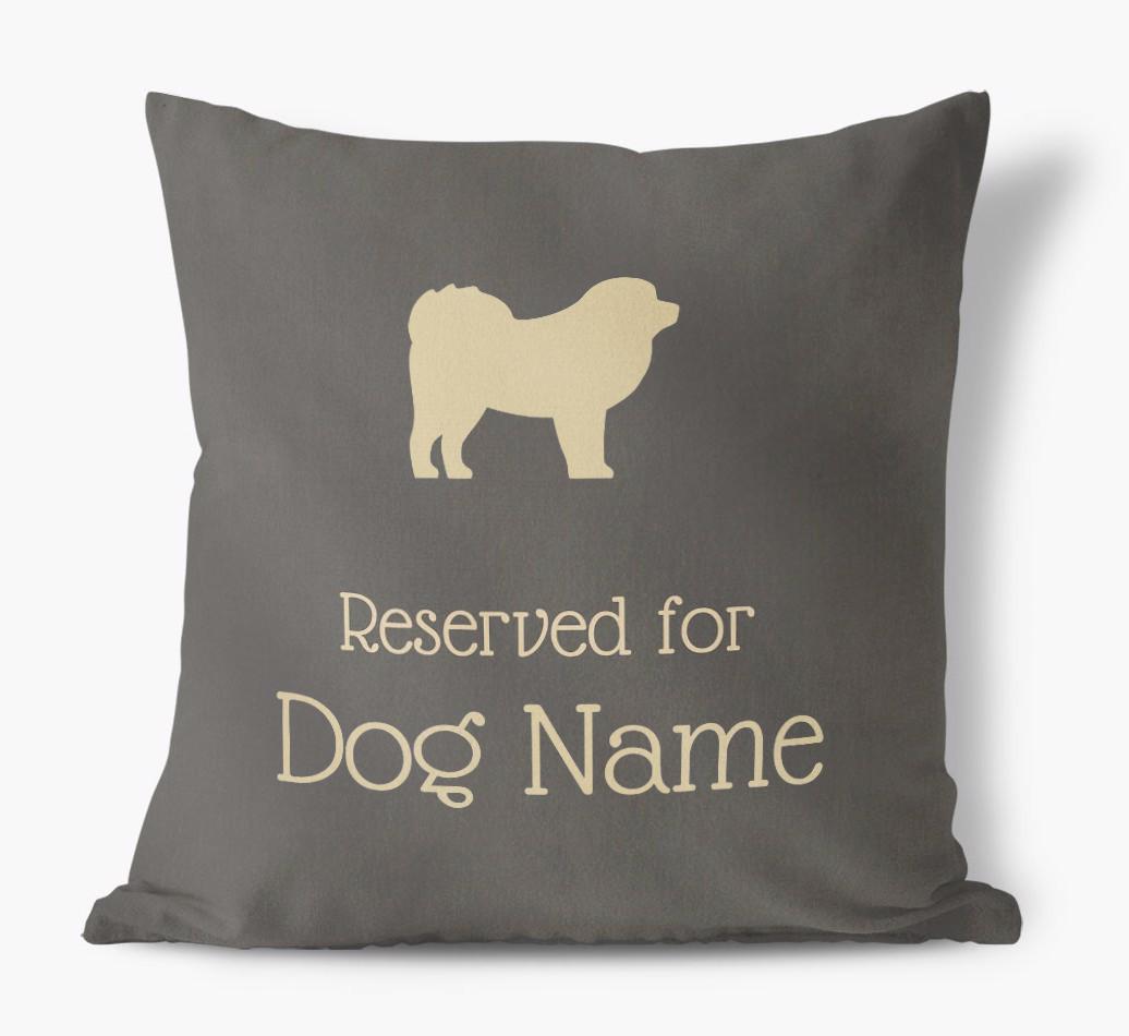 Reserved For {dogsName}: Personalized Soft Touch Pillow