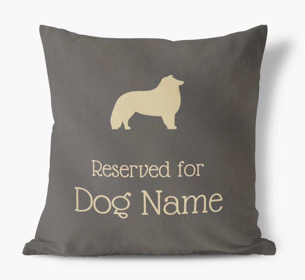 Reserved For {dogsName}: Personalized Soft Touch Pillow