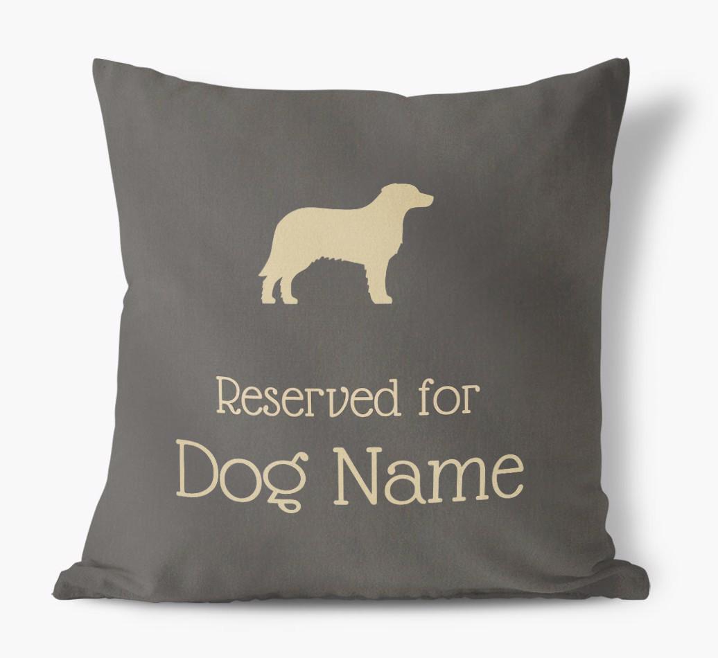 Reserved For {dogsName}: Personalized Soft Touch Pillow