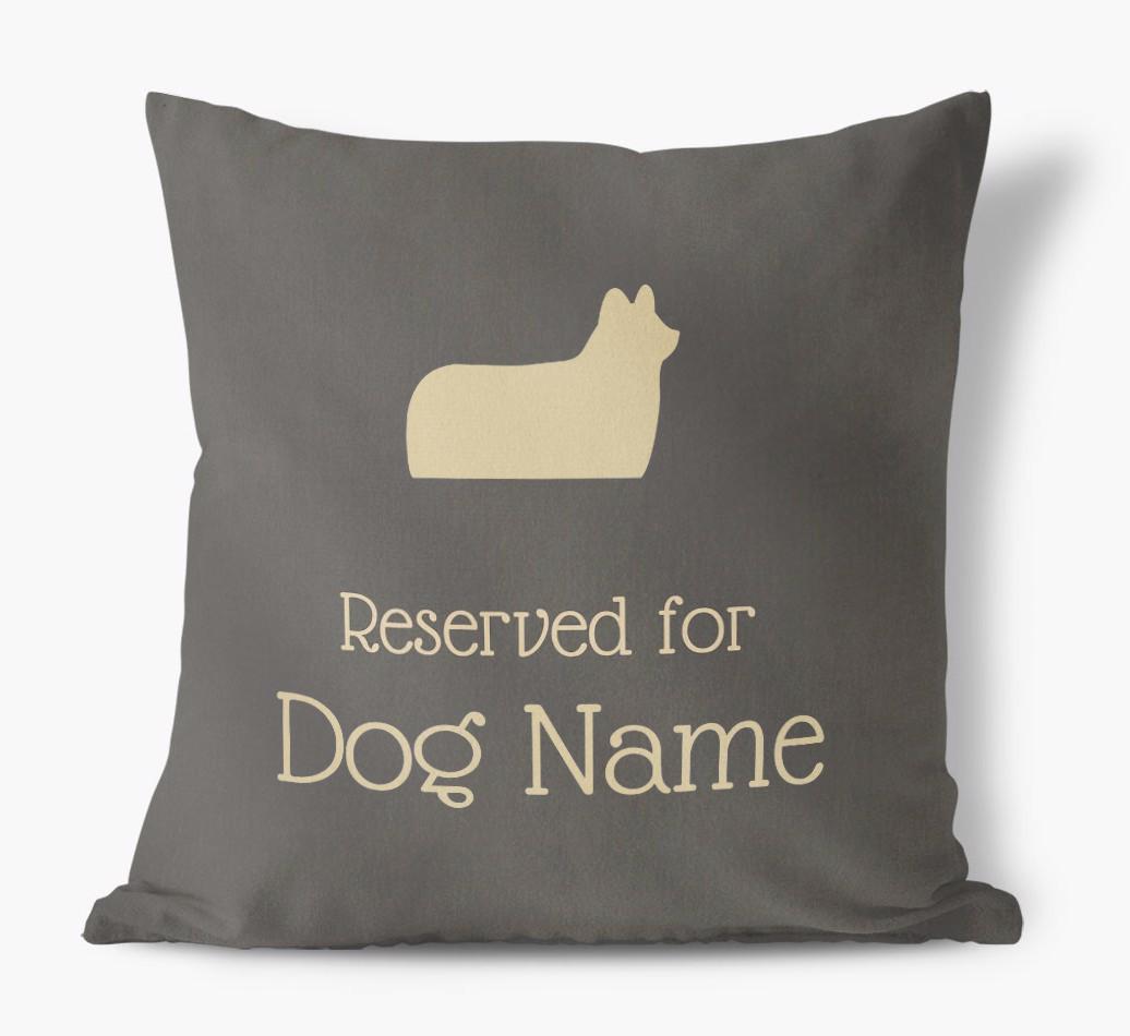 Reserved For {dogsName}: Personalized Soft Touch Pillow