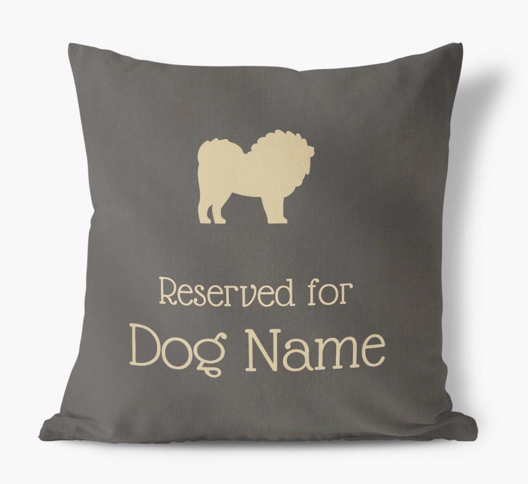 Reserved For {dogsName}: Personalized Soft Touch Pillow
