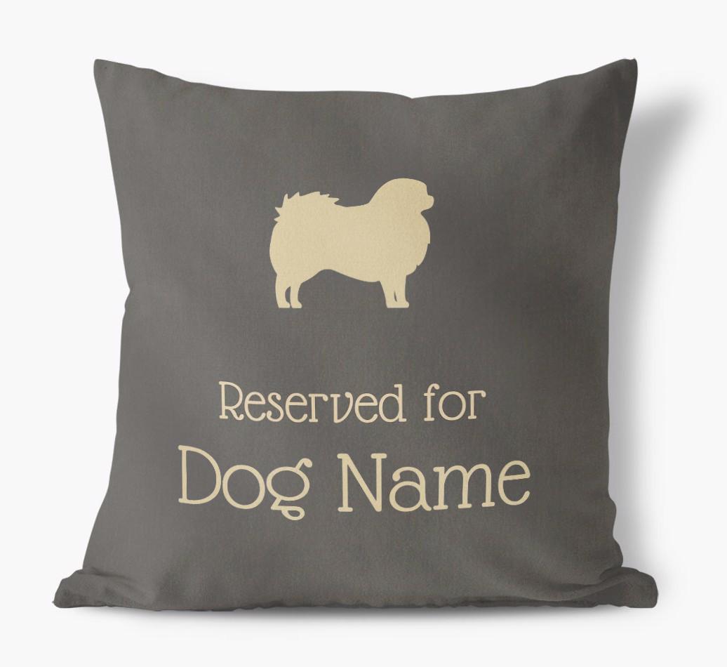Reserved For {dogsName}: Personalized Soft Touch Pillow
