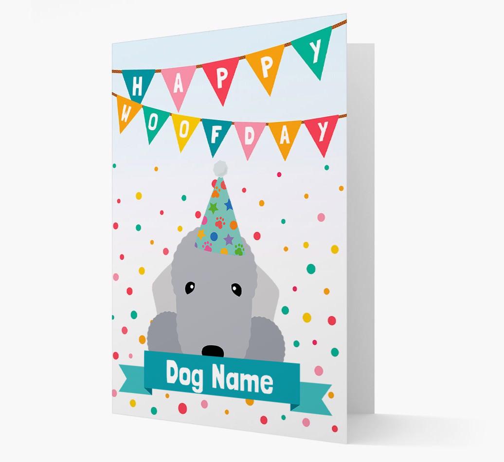 Personalized Card 'Happy Woofday {dogsName}' with {breedCommonName} Icon