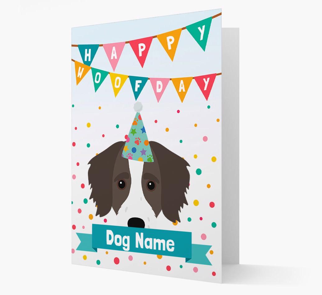 Personalized Card 'Happy Woofday {dogsName}' with {breedCommonName} Icon