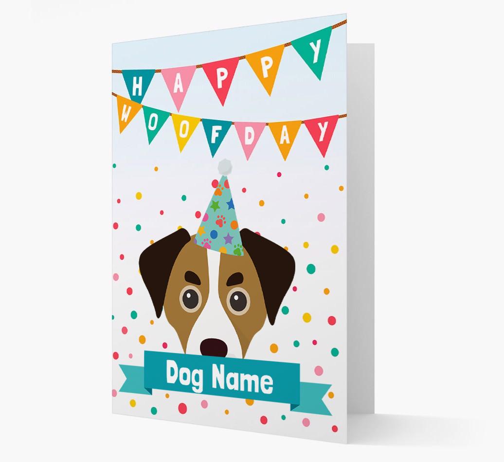 Personalized Card 'Happy Woofday {dogsName}' with {breedCommonName} Icon