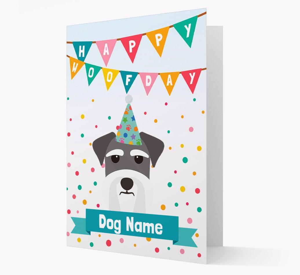 Personalized Card 'Happy Woofday {dogsName}' with {breedCommonName} Icon