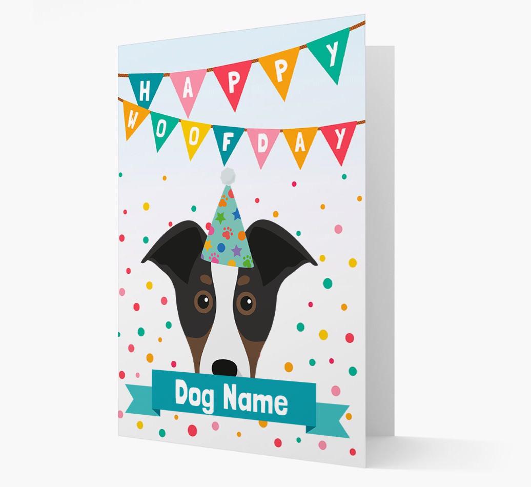 Personalized Card 'Happy Woofday {dogsName}' with {breedCommonName} Icon