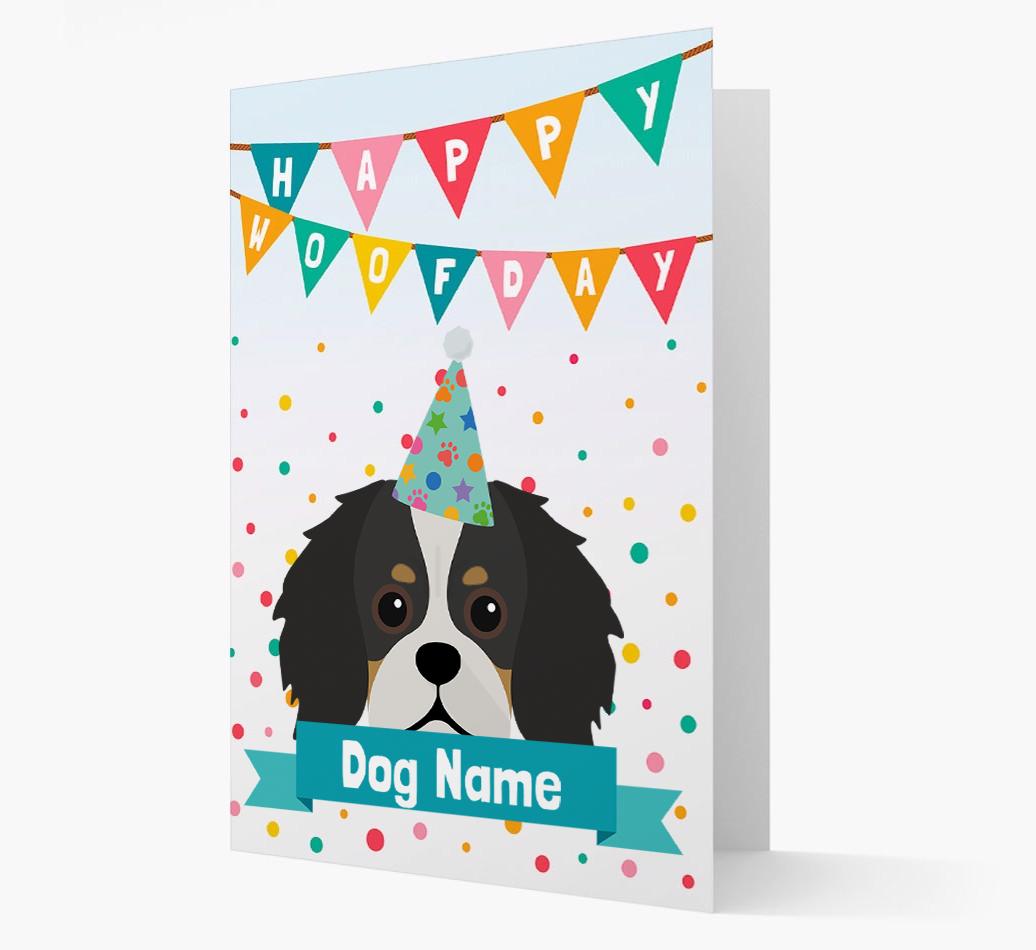 Personalized Card 'Happy Woofday {dogsName}' with {breedCommonName} Icon
