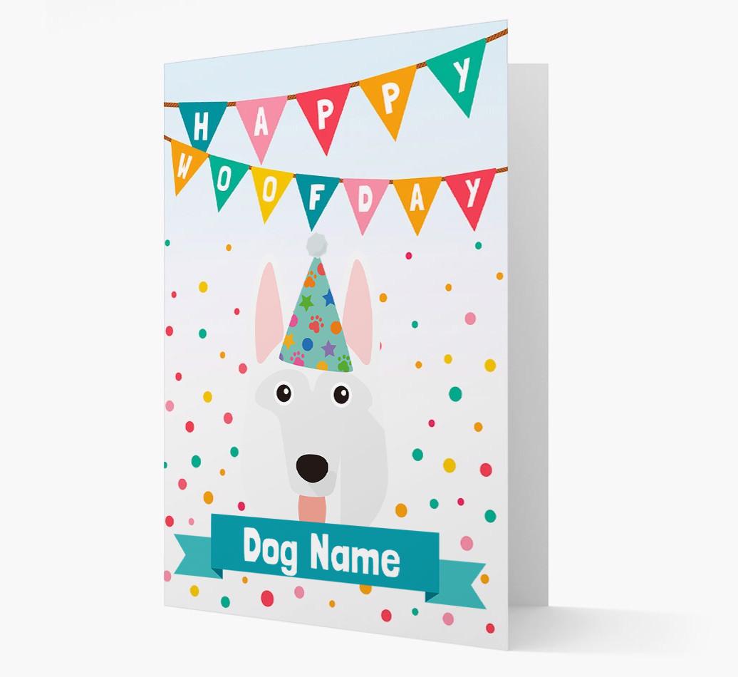 Personalized Card 'Happy Woofday {dogsName}' with {breedCommonName} Icon
