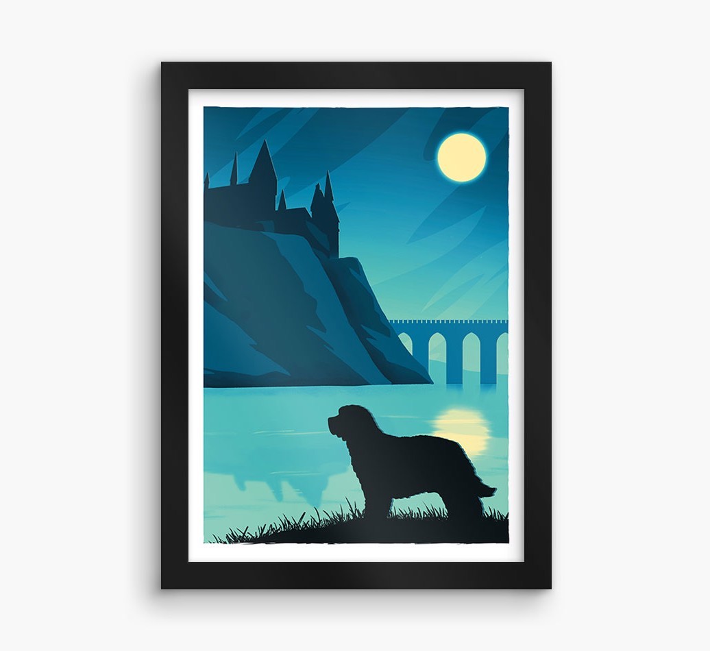 Magical Adventure: Personalised {breedFullName} Framed Print
