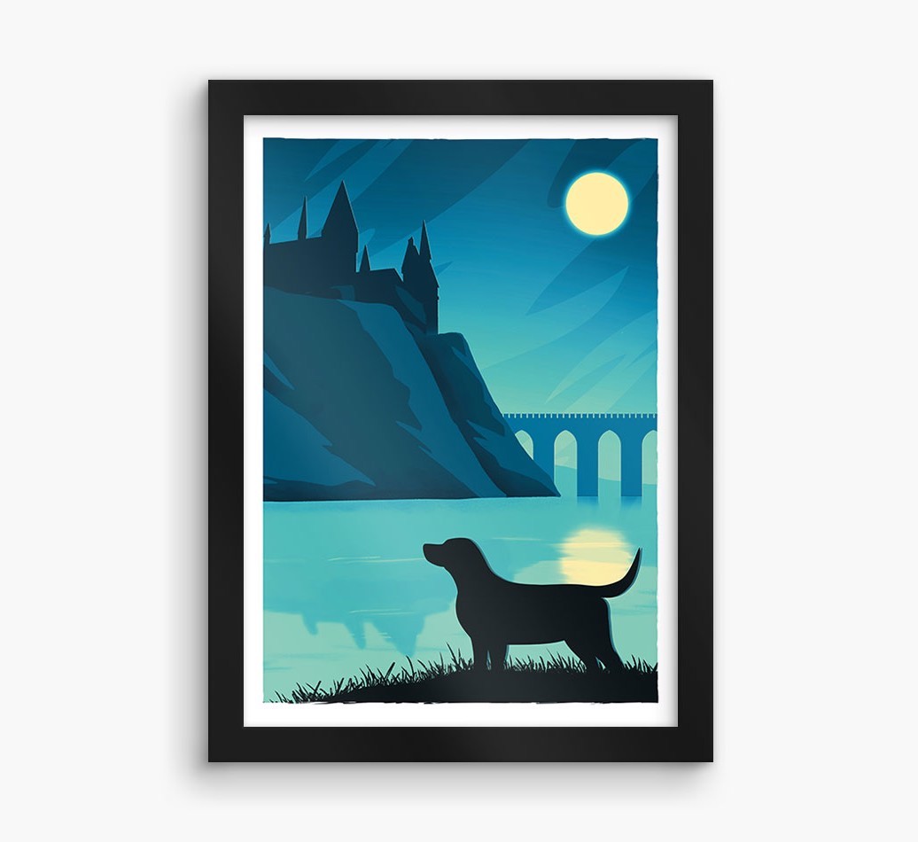 Magical Adventure: Personalised {breedFullName} Framed Print