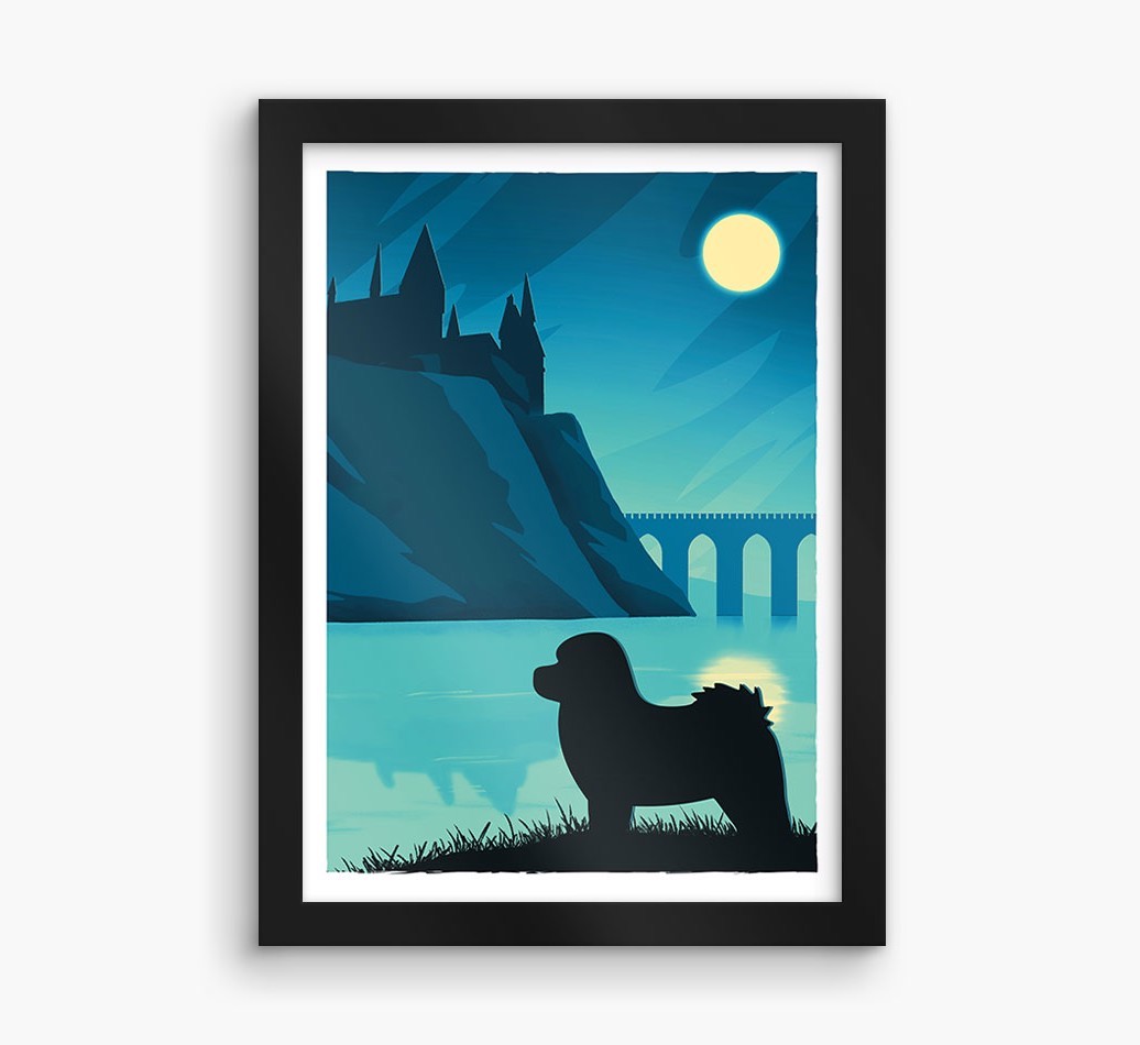 Magical Adventure: Personalised {breedFullName} Framed Print