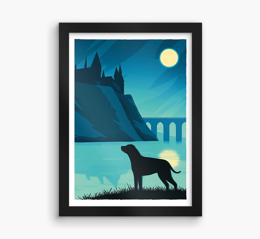 Magical Adventure: Personalised {breedFullName} Framed Print