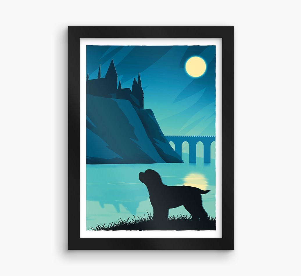 Magical Adventure: Personalised {breedFullName} Framed Print