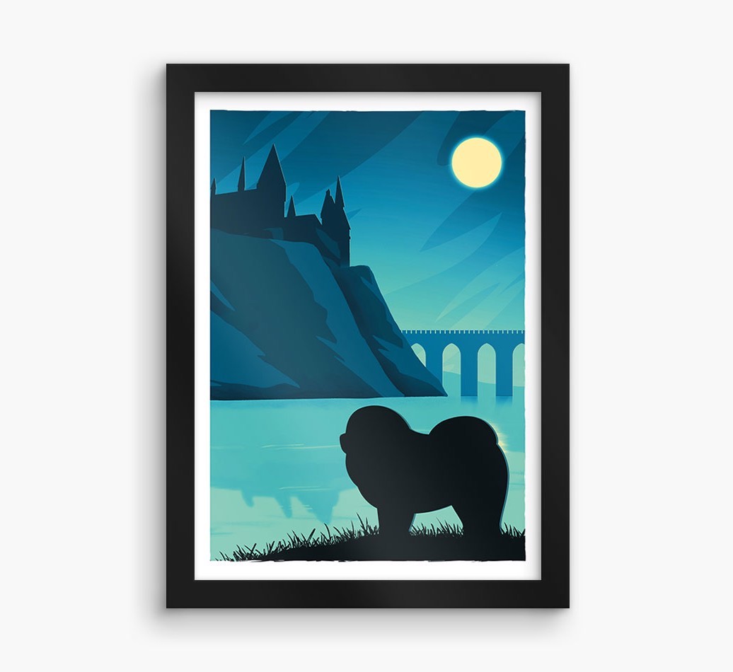 Magical Adventure: Personalised {breedFullName} Framed Print