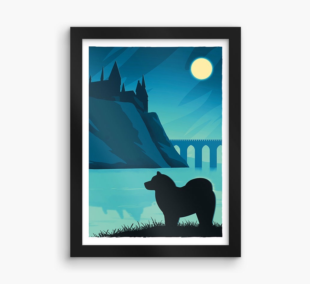 Magical Adventure: Personalised {breedFullName} Framed Print