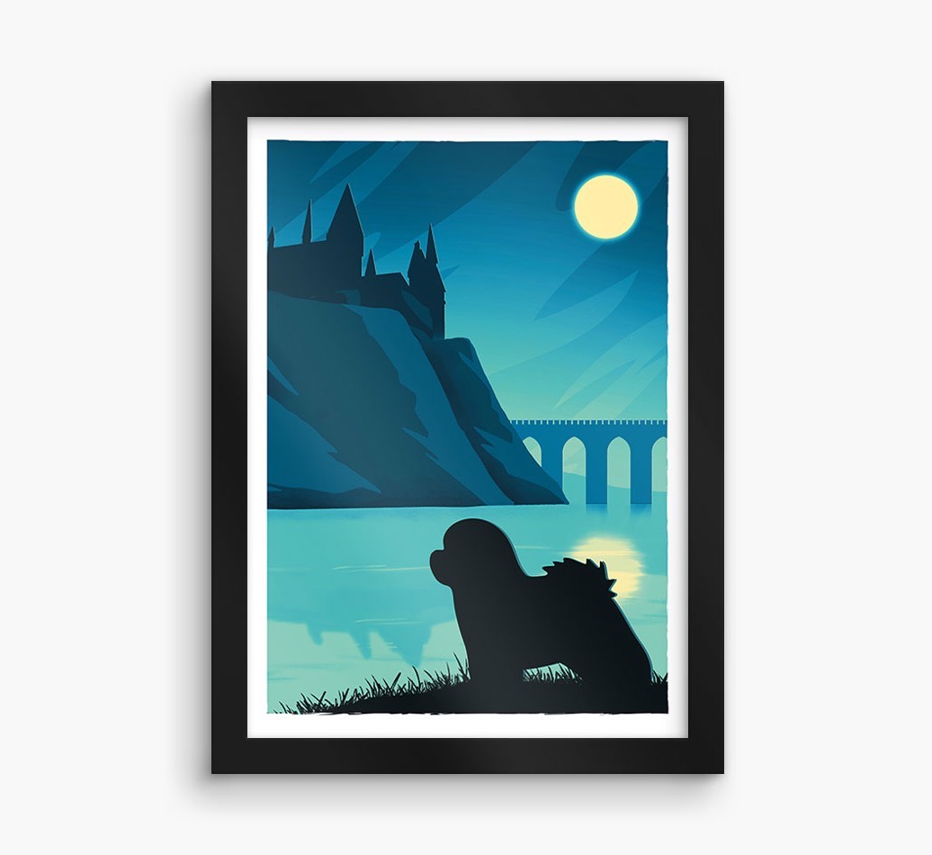 Magical Adventure: Personalised {breedFullName} Framed Print