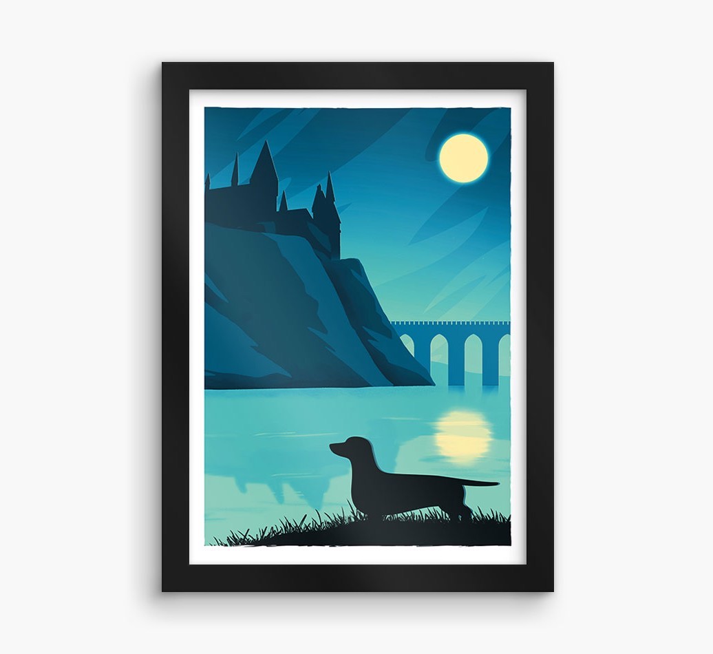 Magical Adventure: Personalised {breedFullName} Framed Print