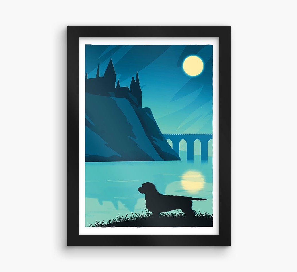 Magical Adventure: Personalised {breedFullName} Framed Print